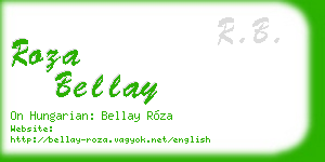 roza bellay business card